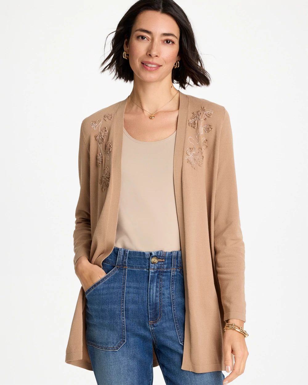★Emi★ Floral Embroidered Cardigan | Chico's